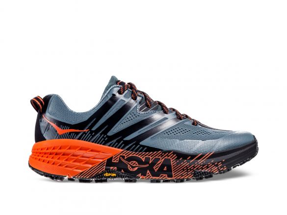 Hoka One One Speedgoat 3 trail hardloopschoenen grijs/oranje heren 1099733-SWTT