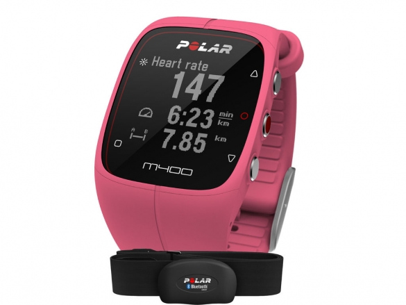 salami Platteland Skalk Polar M400 HRM sporthorloge met GPS roze kopen? Bestel bij triathlon24.be