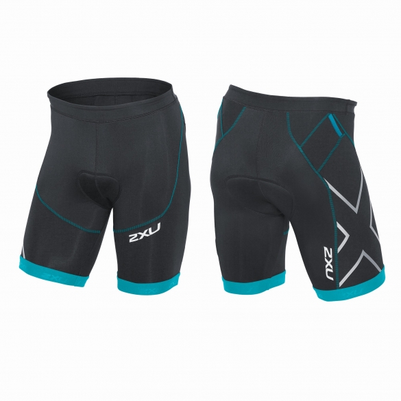 2XU Compression Tri short zwart/blauw heren MT3617b