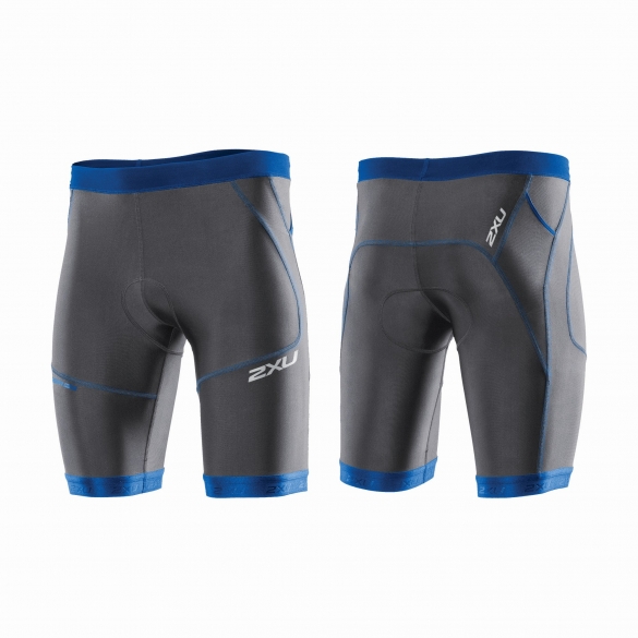 2XU Perform 9" Tri short zwart/blauw heren MT3863b