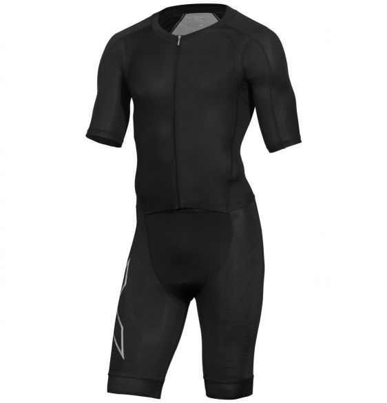 2XU Compression korte mouw trisuit zwart heren MT5516d-BLK/BLK