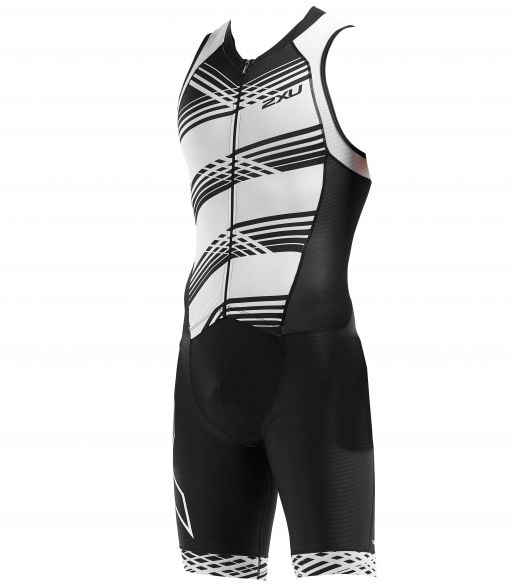 2XU Compression mouwloos trisuit zwart/wit heren MT5517d MT5517d-BLK/BWL