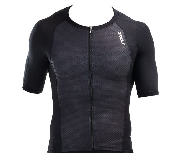 2XU Compression Korte mouw tri top zwart heren MT5518a-BLK/BLK
