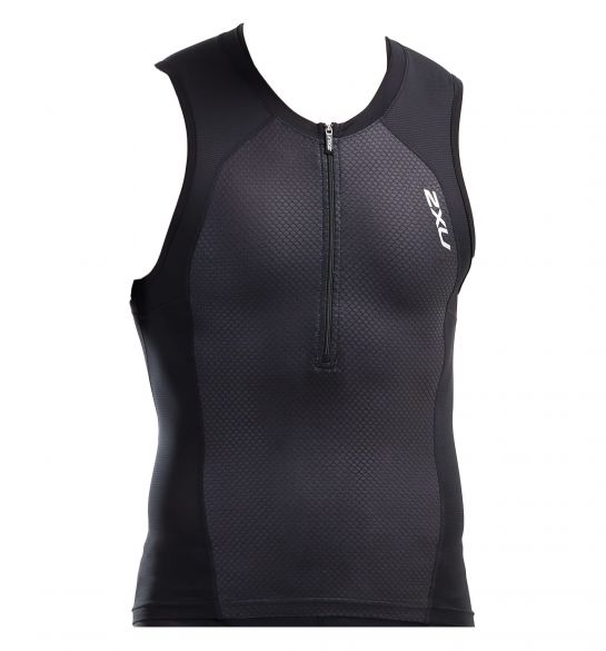 2XU Compression mouwloos tri top zwart heren MT5519a-BLK/BLK