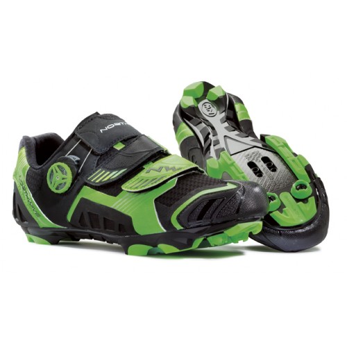 Northwave Nirvana MTB mountainbikeschoen zwart/groen-fluo 80142004-02