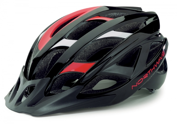 Northwave Ranger MTB helm zwart/rood/wit heren 8615100115