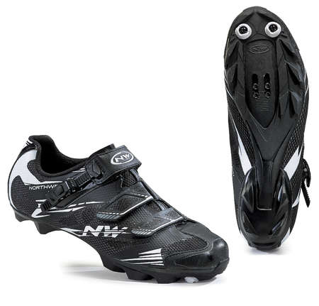 Northwave Scorpius SRS mountainbikeschoen zwart/wit heren 8016202511