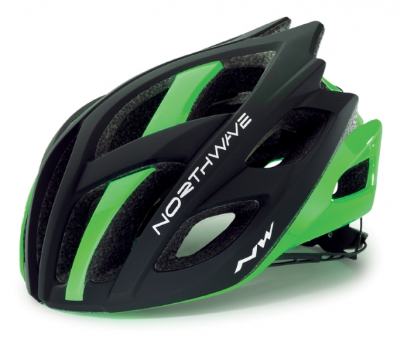Northwave Speedster LTD Race helm mat zwart/groen-fluo heren 8614100113