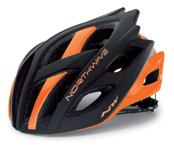 Northwave Speedster LTD Race helm mat zwart/oranje-fluo heren 8614100114