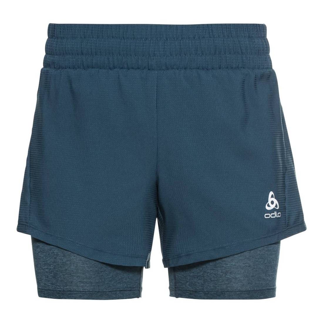 Odlo Run Easy 5-Inch 2-in-1 hardloopshorts blauw dames 322591-20592