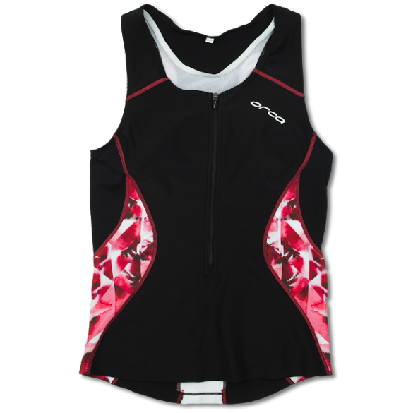 Orca Core tri top zwart/roze dames FVC895