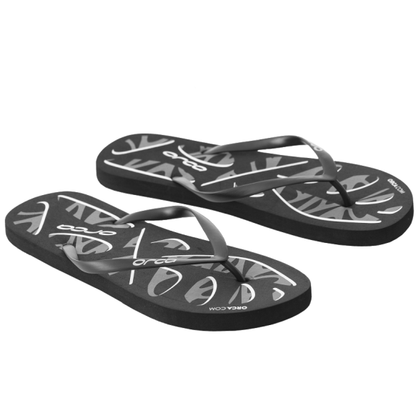 Orca Teenslippers zwart/wit DVAT02