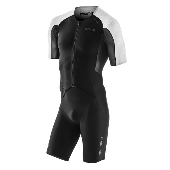 Orca dream kona aero race trisuit korte mouwen zwart/wit heren  KR1102