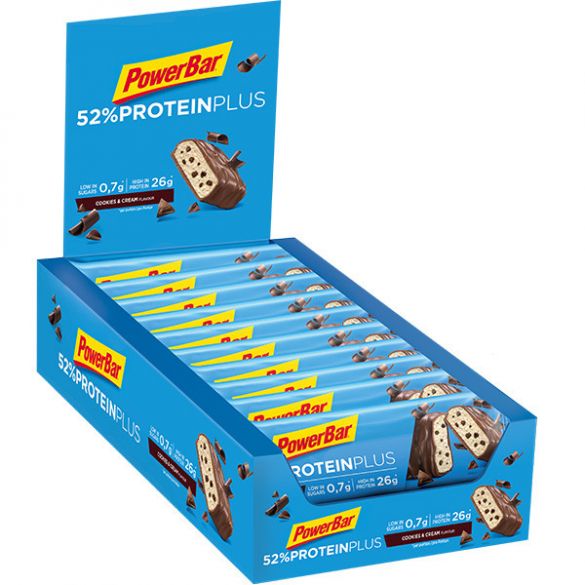 Powerbar Protein plus 52% bar cookies & cream 20 x 50 gram 3428