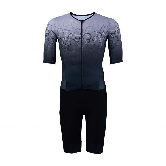Sailfish Aerosuit perform trisuit korte mouw grijs heren SL1421