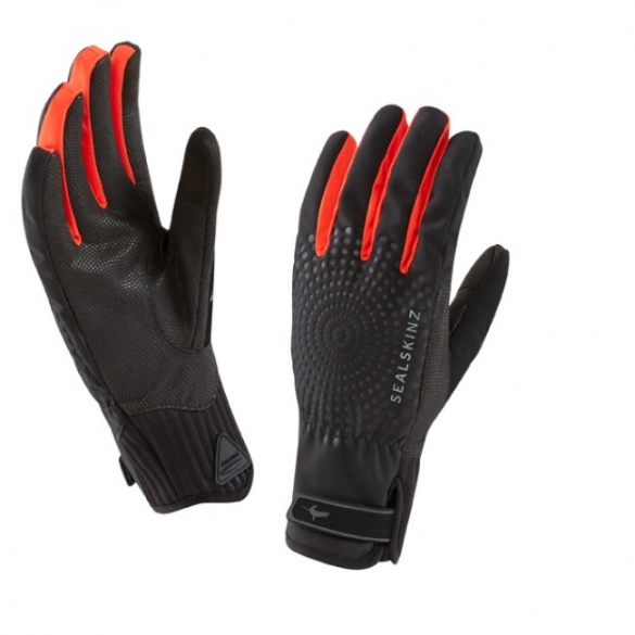 Sealskinz Scafell XP handschoenen zwart-rood dames 1221501