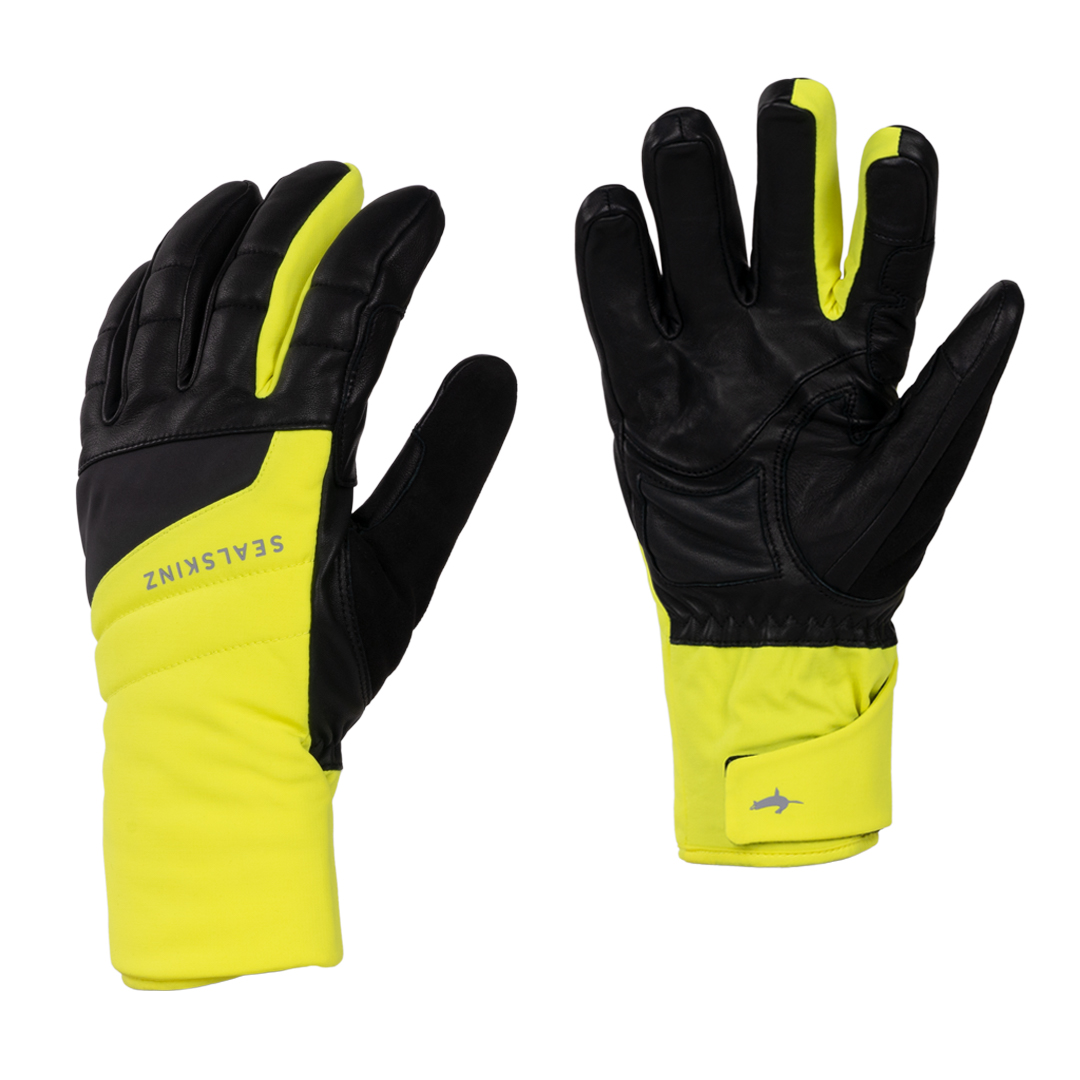gespannen Indirect Plaatsen SealSkinz Extreme cold weather Insulated fusion control handschoenen  geel/zwart unisex kopen? Bestel bij triathlon24.be