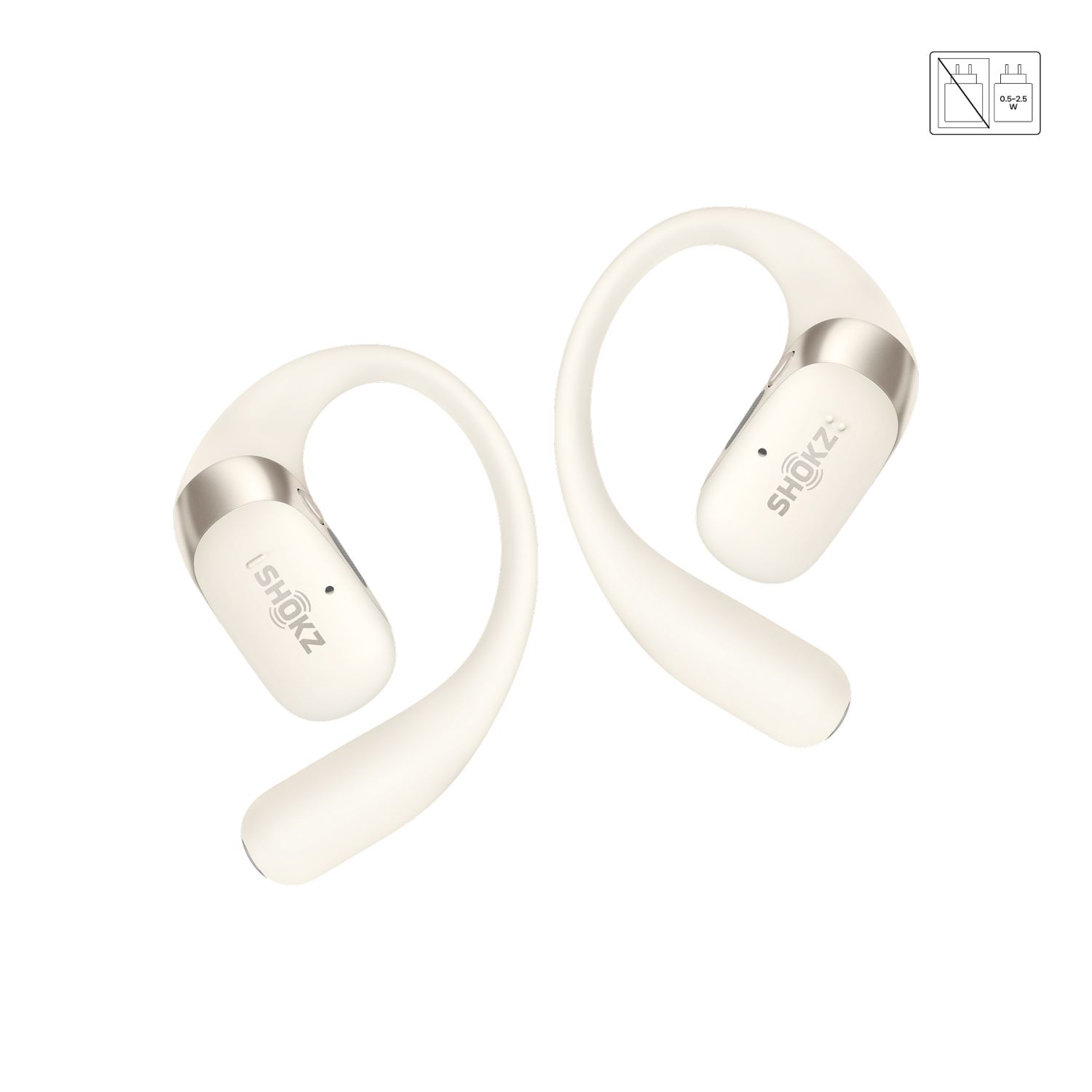 Shokz OpenFit 2 oordopjes beige T920-ST-BG