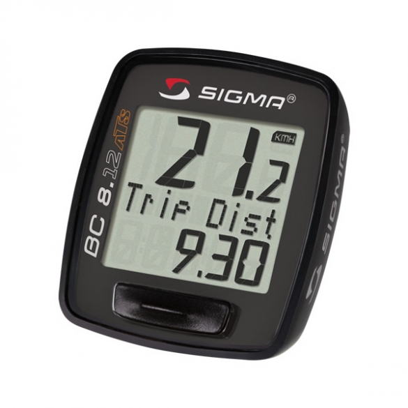Sigma BC 8.12 ATS fietscomputer draadloos zwart THV041075