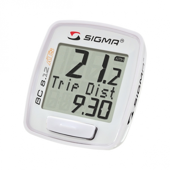 Sigma BC 8.12 ATS fietscomputer draadloos wit THV035602