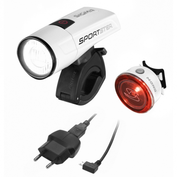 Sigma Sportster + Mono LED verlichtingsset wit THV041082