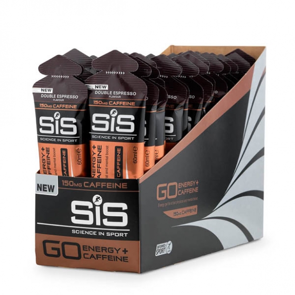 SIS GO Energy + caffeïne energiegel dubbele espresso 30 stuks  SIS022755