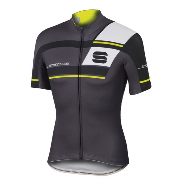 Sportful Gruppetto Pro team wielershirt korte mouw antraciet 1101608-168