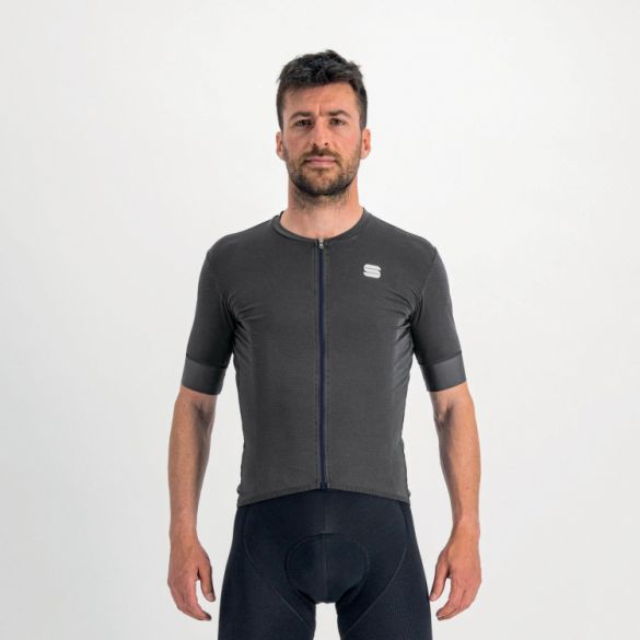 Sportful Monocrom fietsshirt korte mouw grijs heren 1121008-168