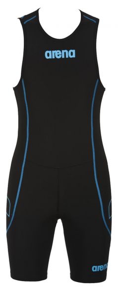 Arena ST rear zip mouwloos trisuit zwart heren AR1A919-55