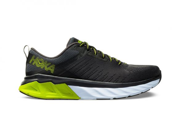 Hoka One One Arahi 3 hardloopschoenen zwart/geel dames 1104099-PLGRN
