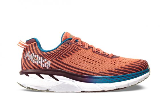 Hoka One One Clifton 5 hardloopschoenen oranje dames 1093756-EWFG