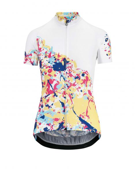 Assos Wild SS korte mouw fietsshirt wit/candy dames 122027980-VRR