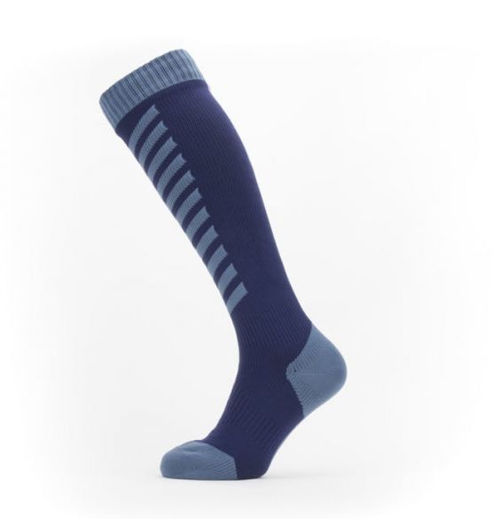 Sealskinz Cold weather knee fietssok met Hydrostop Blauw 11100065-0604