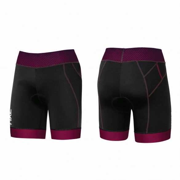 2XU Perform Pro Tri short zwart/paars dames WT3628b
