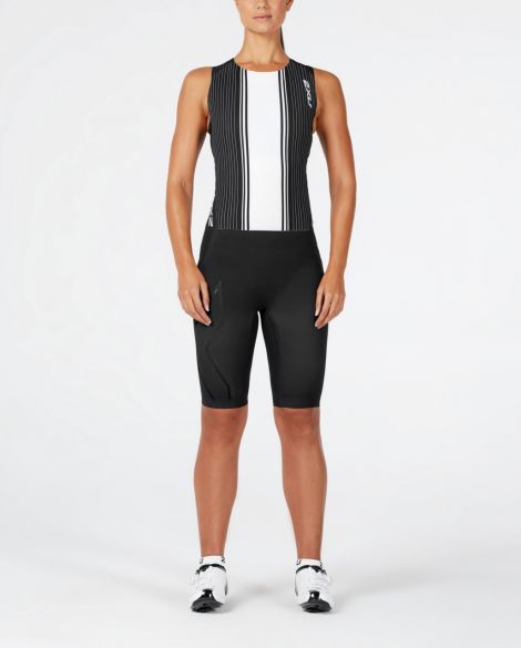 2XU Project X swim skin zwart/wit dames WT4837d-BLK/WTG