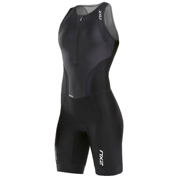 2XU Perform mouwloos trisuit zwart dames 2018 WT4855d-BLK/BLK-VRR