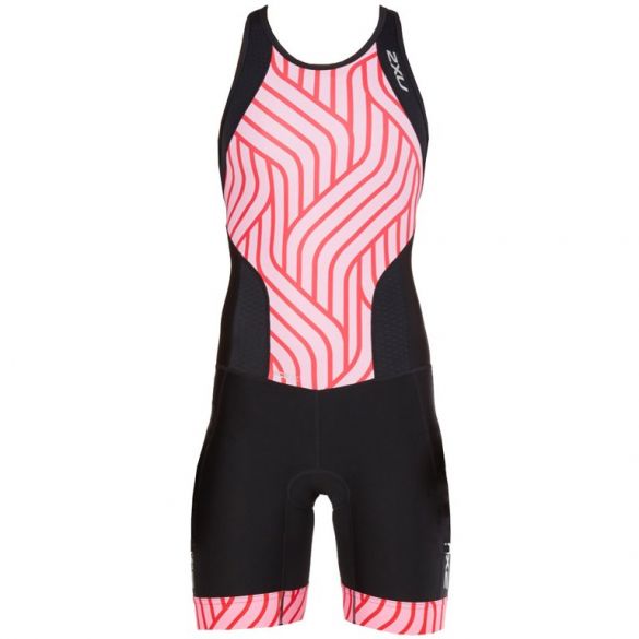 2XU Perform Y-back trisuit zwart/roze dames WT4856d-BLK/RPT