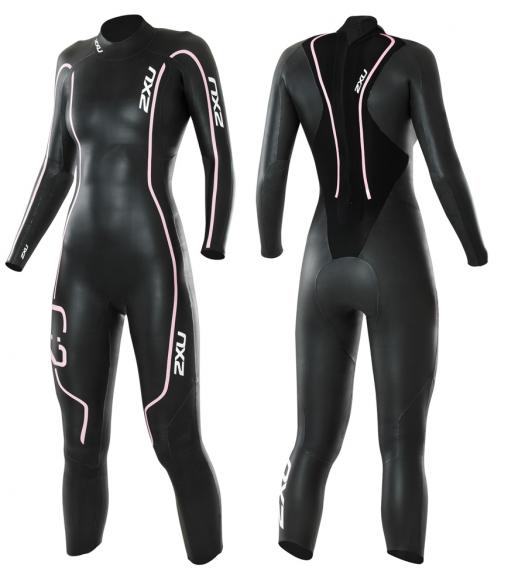 2XU C:2 comp dames wetsuit WW1584c zwart roze WW1584c_blkpnk