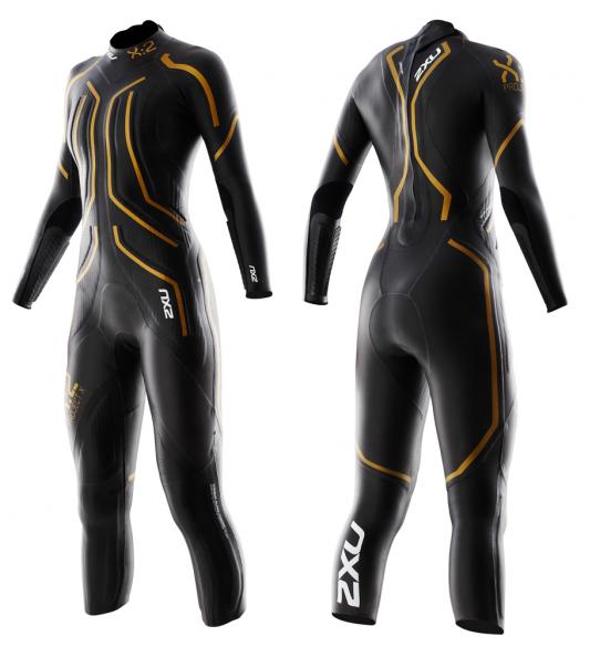 2XU Project X:2 wetsuit dames BLK-GLD W1825c  WW1825c_blkgld
