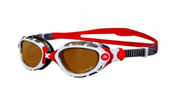 Zoggs Predator Polarized zwembril wit/rood 321766