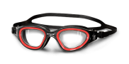 BTTLNS Ghiskar transparante lens zwembril zwart/rood 