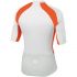 Sportful GTS jersey korte mouw fietsshirt wit/oranje heren   1102015-101