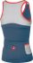 Castelli Solare top mouwloos blauw/grijs dames  17064-470