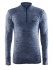 Craft Active Comfort Zip lange mouw ondershirt rood/drama heren  1904480-1464
