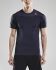 Craft Shade korte mouw hardloopshirt gravel/blauw heren  1905844-947575