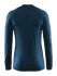 Craft Warm merino lange mouw ondershirt blauw heren  1906618-677000