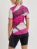 Craft Hale Graphic fietsshirt roze/wit dames  1907127-738780