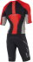 2XU Compression full zip trisuit sleeved zwart/rood/grijs heren  MT4442dFSC/FRG-VRR