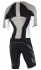 2XU Compression full zip trisuit sleeved zwart/wit/grijs heren  MT4442dFRG/WHT