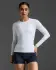 2XU Core Compression hardloopshirt lange mouw White/No Logo Dames  WA6401A-WHT/NLO